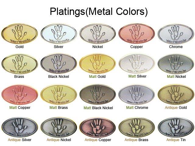 couleurs de galvanoplastie
