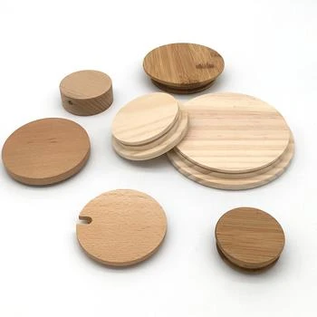 Bouchon en bois pour emballage de bougie